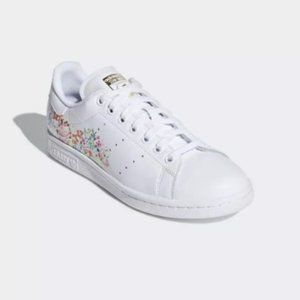 adidas shoes with flowers on them